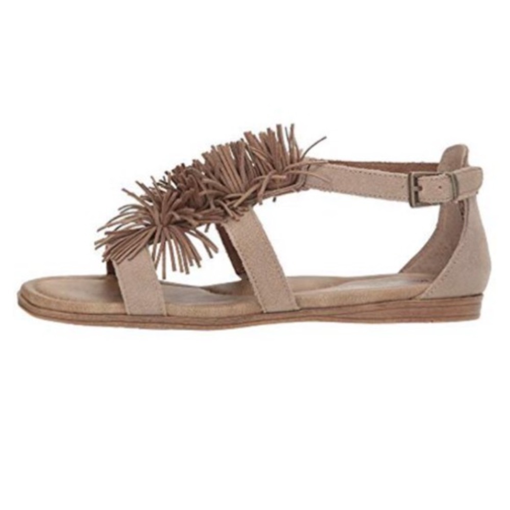 Minnetonka Leather Pom Pom Sandals - Picture 6 of 7